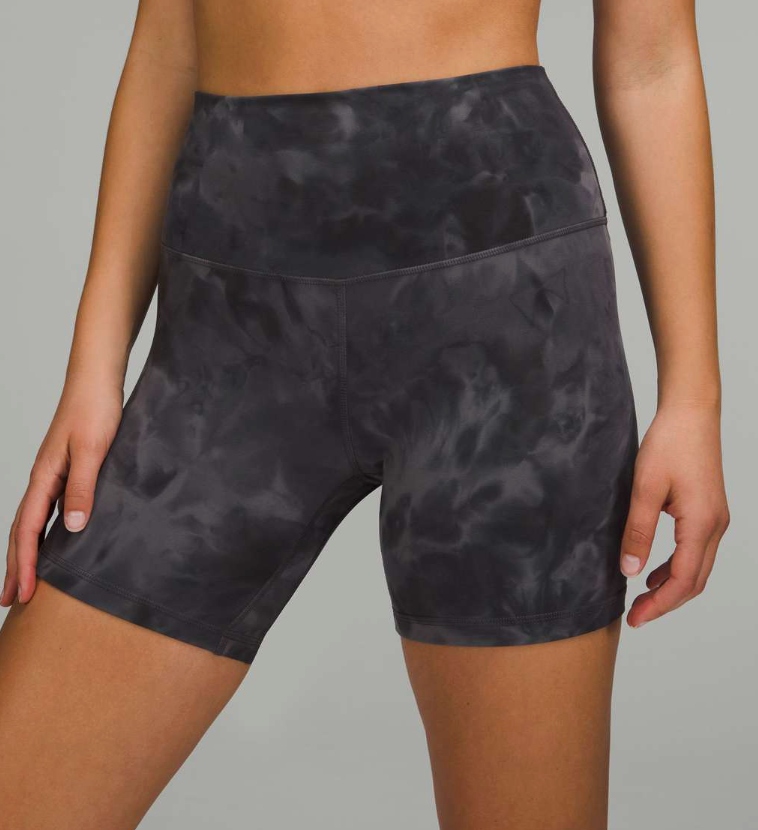 Lululemon Align  Short 8" Diamond Dye Graphite Grey | Sz 6