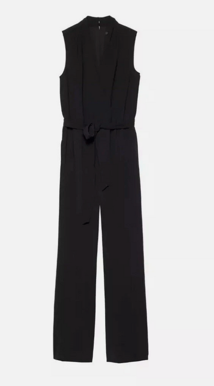 Banana Republic Wrap Wide Leg Black Jumpsuit | Sz 0 (XS)