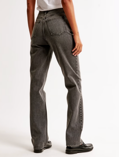 A&F The 90s Straight Ultra High Rise Jeans | Sz 33 (curve love)