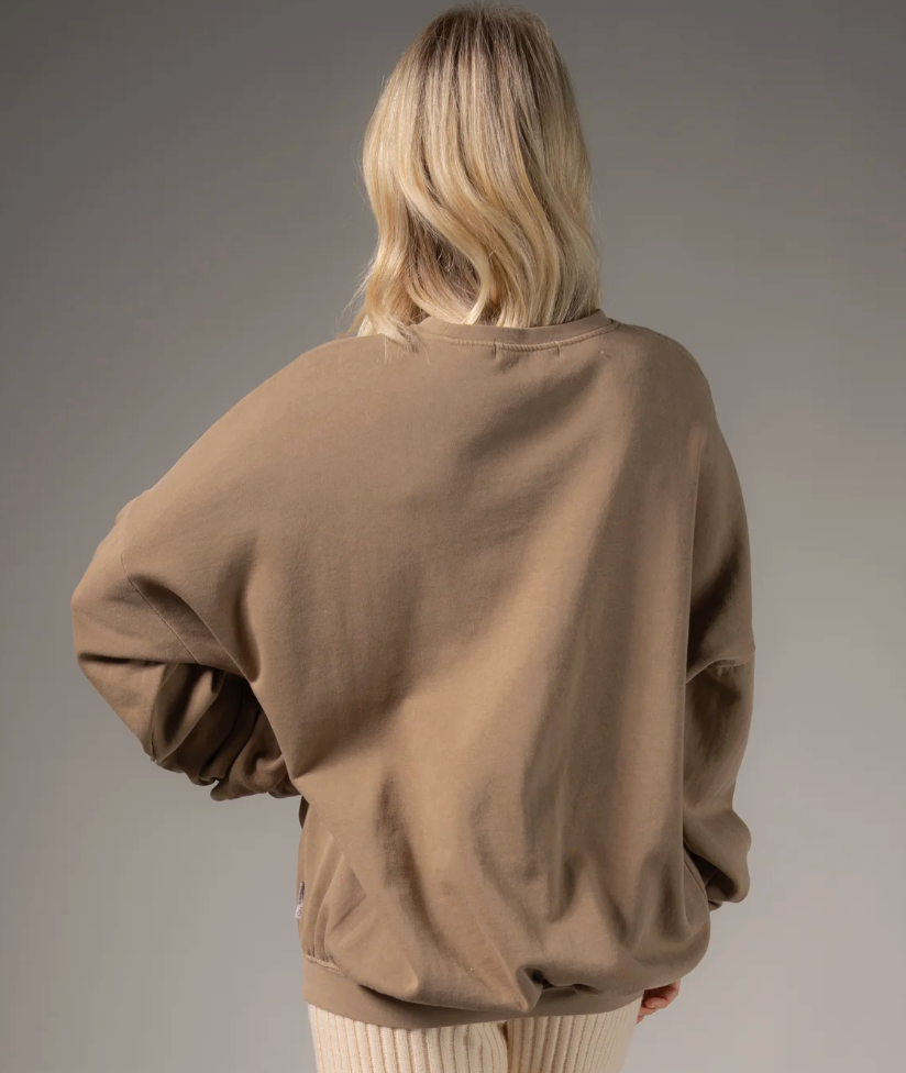 The Laundry Room Tan/Camel French Terry Sweatsuit Set | Sz Medium