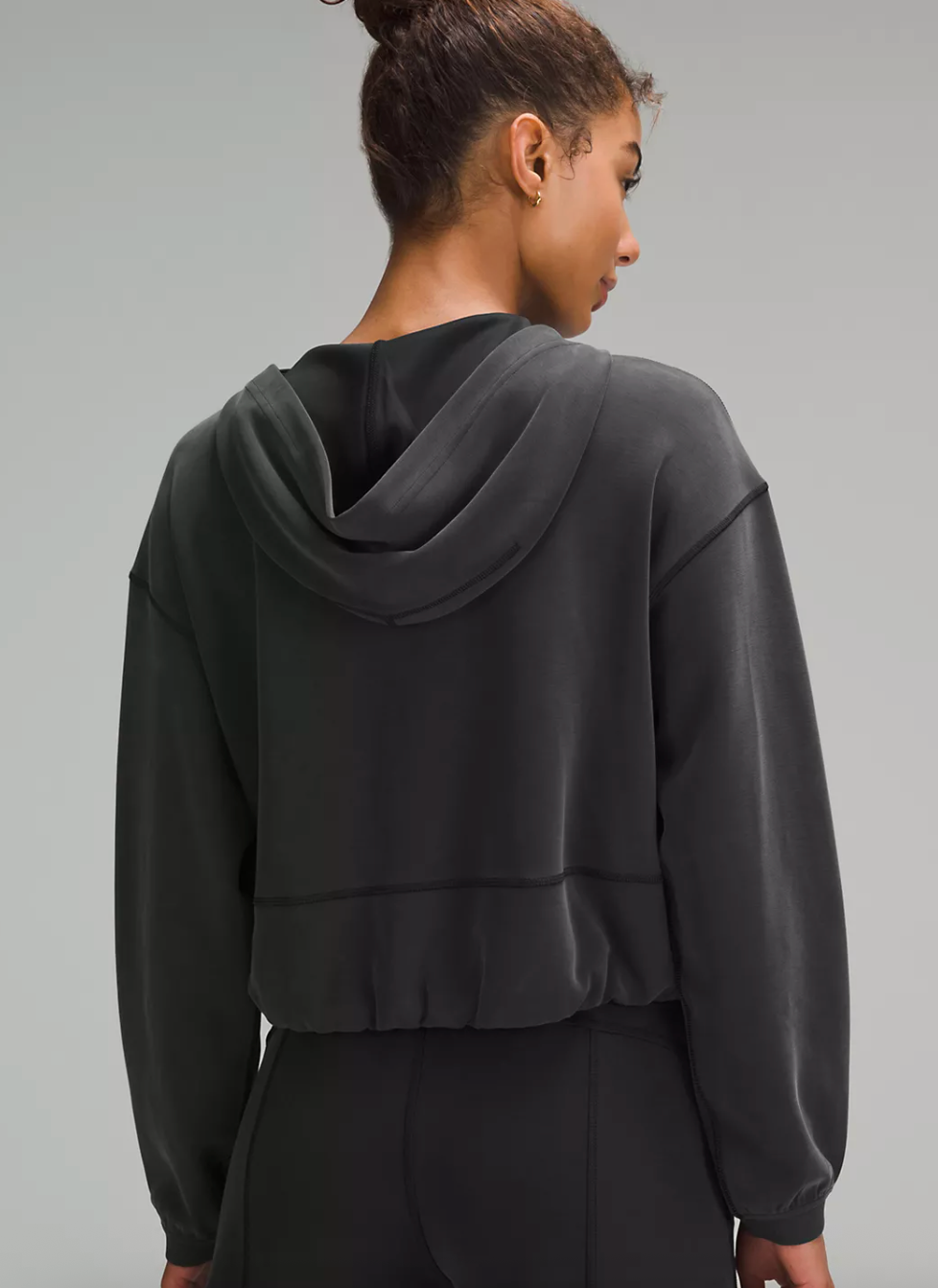 Lululemon Softstreme Full-Zip Hoodie Grey/Black | Sz 4