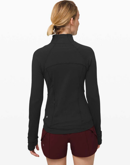 Lululemon Outrun the Elements 1/2 Zip in Black | Sz 4
