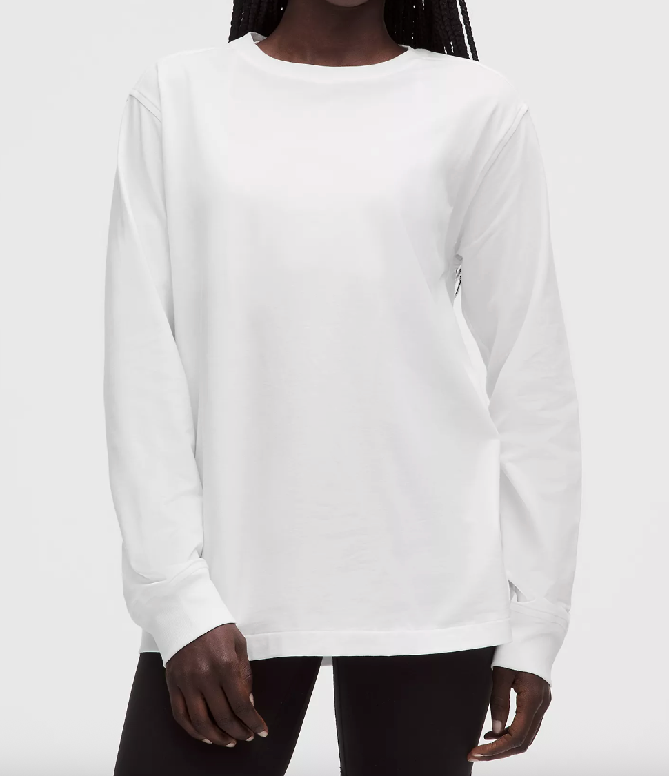 Lululemon All Yours Long Sleeve Shirt White | Sz 4 (fits S-M)