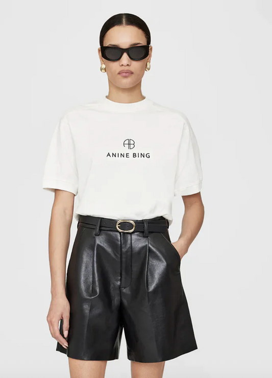 Anine Bing Jaylin Tee in Ivory NWT| Sz XS (oversized)