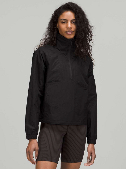 Lululemon Lightweight Half-Zip Track Pullover Black | Sz 4