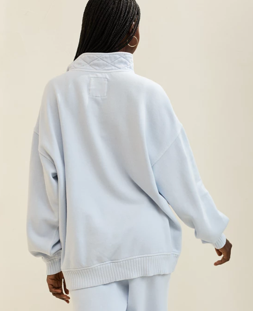 Aerie Oh Snap! Sweatshirt in Light Blue | Sz Small (very oversized)