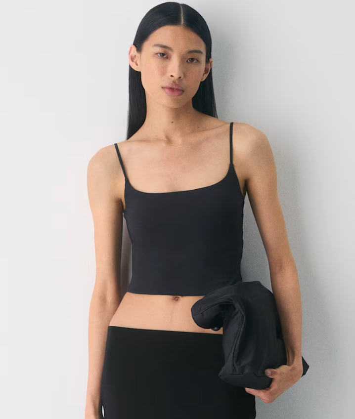 Aritzia Contour Presence Waist Cami Tank Black | Sz XS