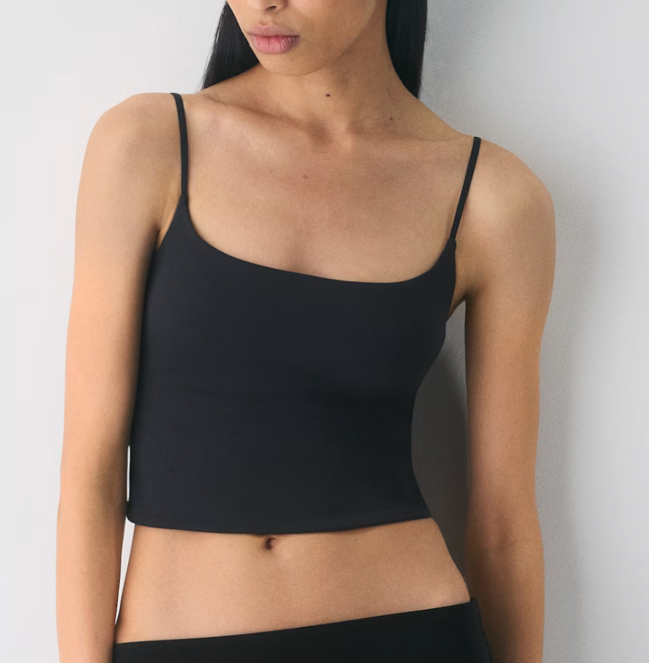 Aritzia Contour Presence Waist Cami Tank Black | Sz XS