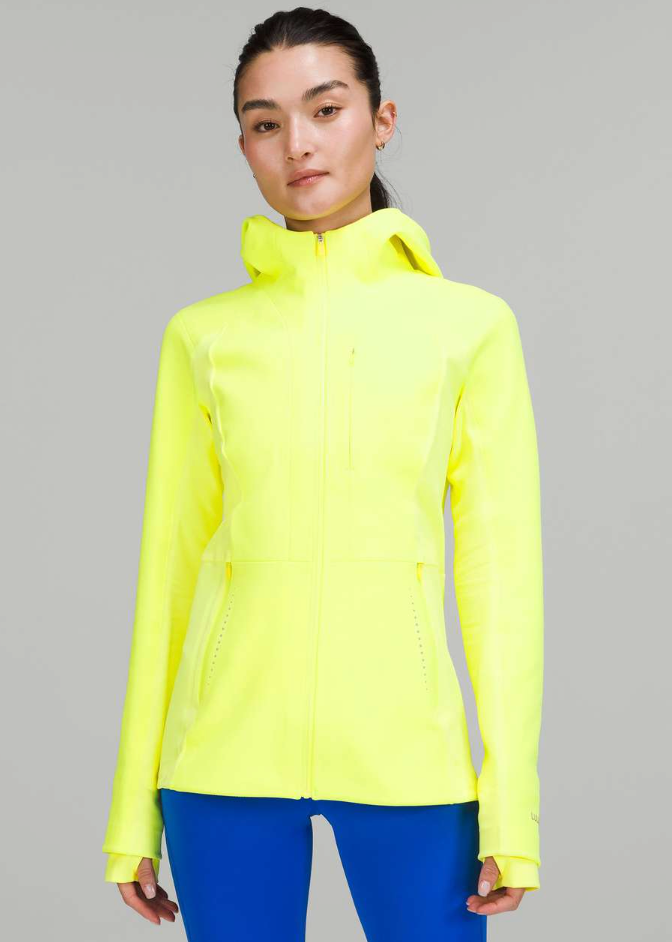 Lululemon Cross Chill Jacket *RepelShell Electric Lemon | Sz 8