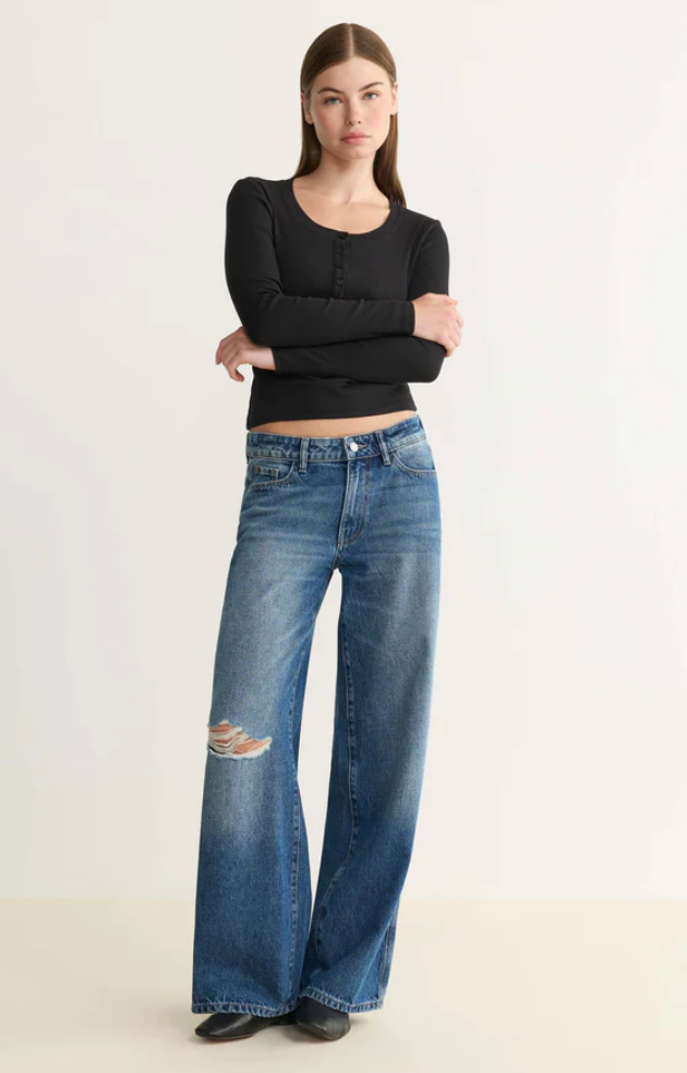Warp + Weft Low Slung Baggy Jeans | Sz 26 (can fit up to Sz 28)