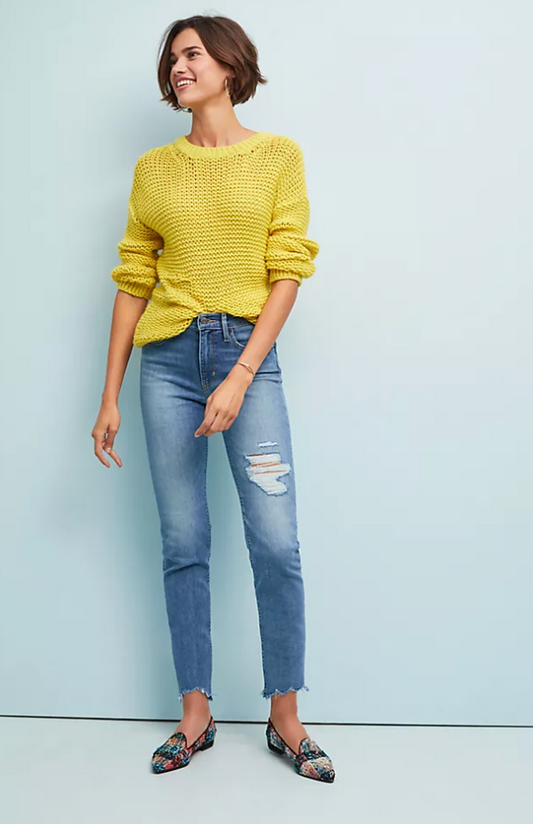Levi's High Rise Straight Crop Jeans  | Sz 28