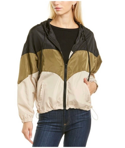 Deluc Colourblock Full Zip Hooded Windbreaker | Sz Small