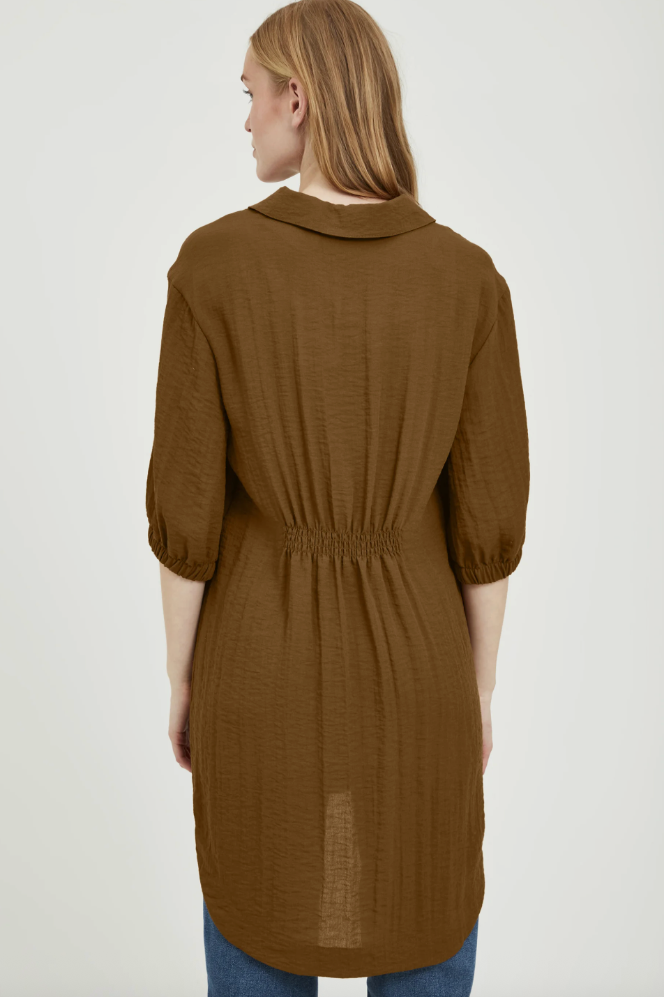 B. Young Bronze Button Up Shirt Dress | Sz M/L (10)