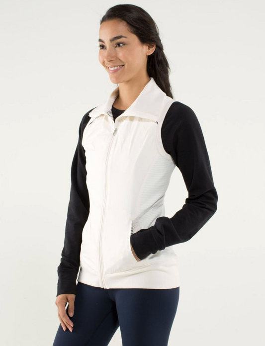 Lululemon Won't Stop Vest Hyper Stripe Angel Wing | Sz 6