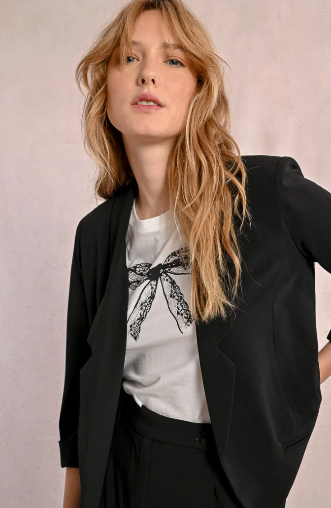 Molly Bracken Black Open Blazer | Sz M/L