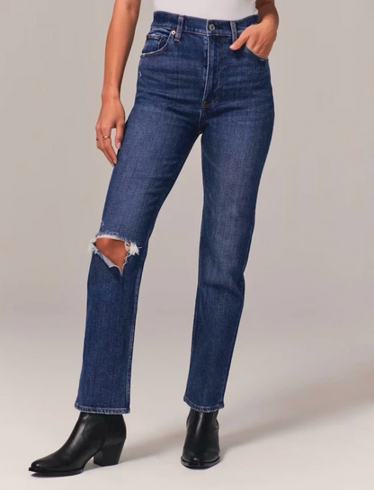 A&F The Ankle Straight Ultra High Rise Jeans | Sz 29