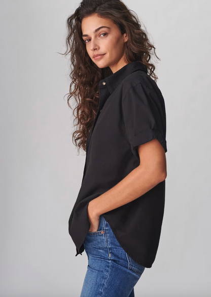 Denim Forum / Aritzia Black Jane Shirt | Sz Medium (oversized)