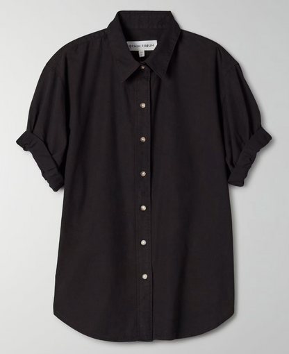 Denim Forum / Aritzia Black Jane Shirt | Sz Medium (oversized)