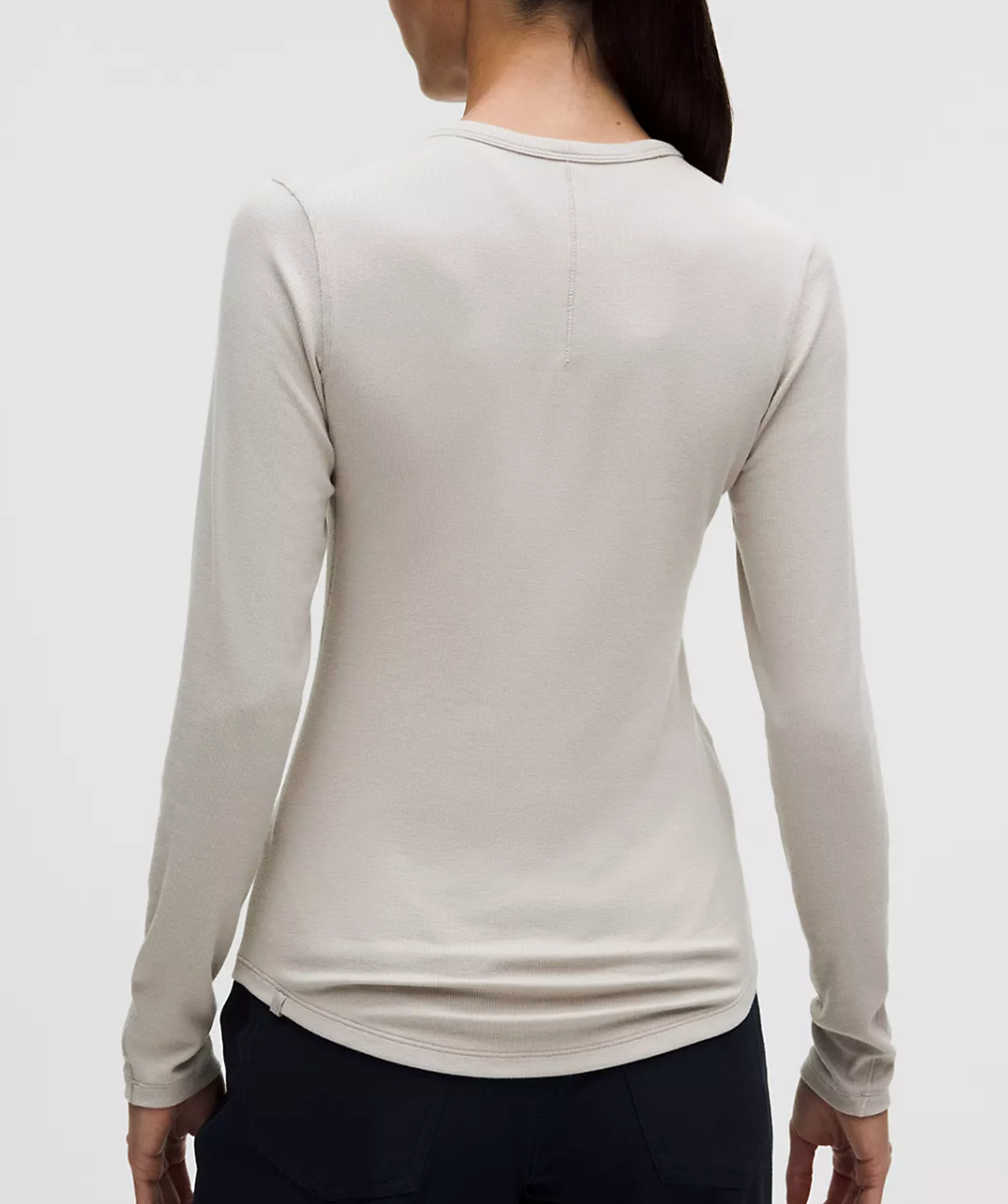 Lululemon Hold Tight Long-Sleeve Shirt in Downtown Tan | Sz 4 (approx)