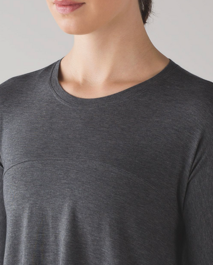 Lululemon Acadia Long Sleeve Top Heathered Pitch Grey | Sz Medium (approx)