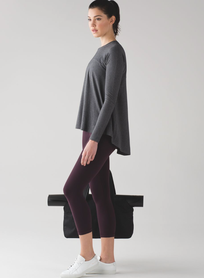 Lululemon Acadia Long Sleeve Top Heathered Pitch Grey | Sz Medium (approx)