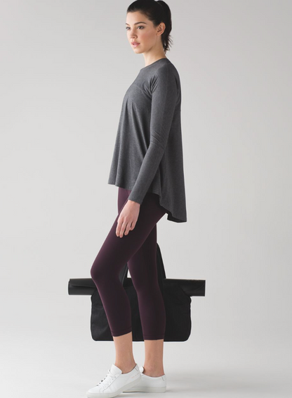 Lululemon Acadia Long Sleeve Top Heathered Pitch Grey | Sz Medium (approx)