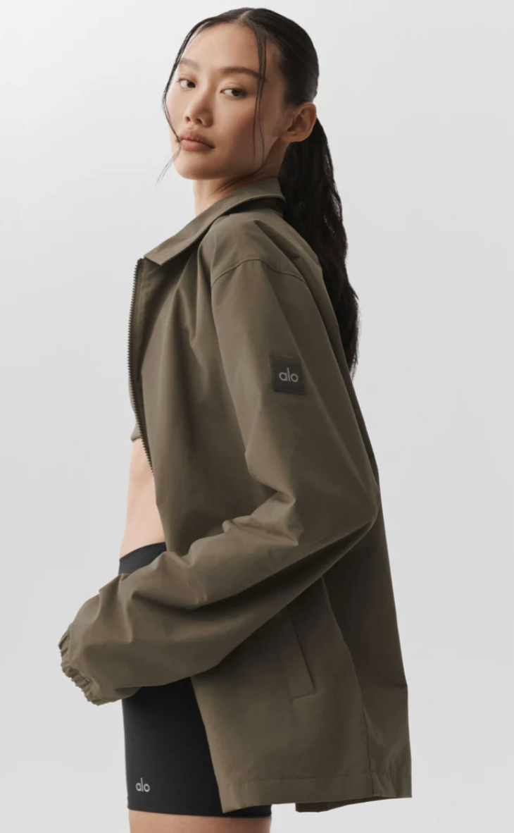 Alo Torrent Over Shirt Jacket in Olive | Sz Small (fits Oversized)