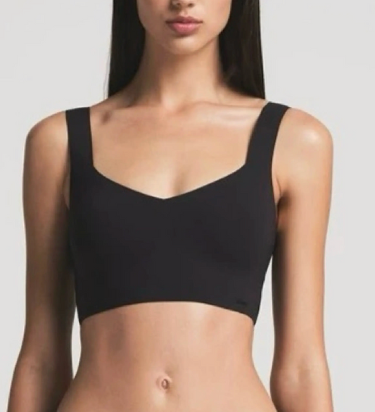 Skims Black Naked Plunge Longline Wireless Bra NWT | Sz S-DD