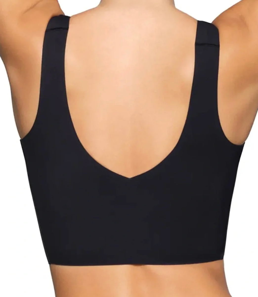 Skims Black Naked Plunge Longline Wireless Bra NWT | Sz S-DD