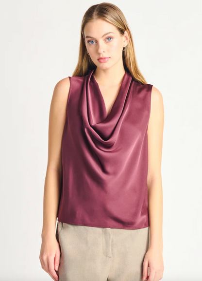 Dex Drapeneck Sleeveless Top | Sz Large