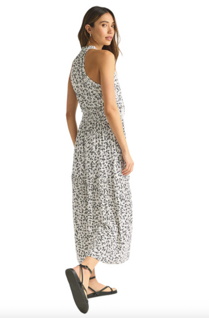 Dex Black/White Tiered Halter Dress | Sz XL