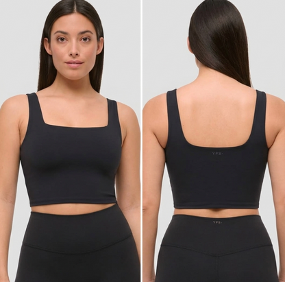 YPB (A&F) SculptLUX Squareneck Tank / Bra Top | Sz Small (Curve Love)