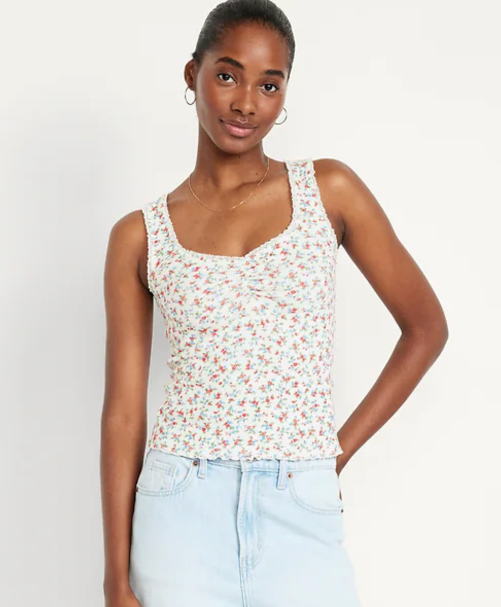 Old Navy Floral Tank Top | Sz Medium