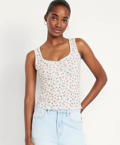 Old Navy Floral Tank Top | Sz Medium