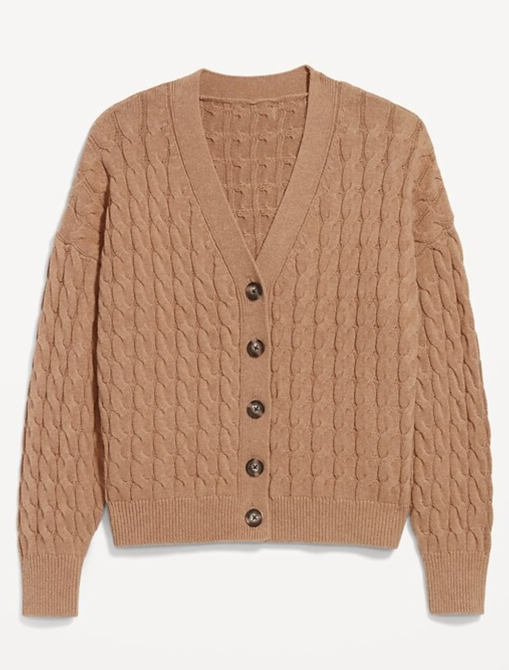 Old Navy Oversized Slouchy Cable-Knit Cardigan Sweater | Sz Small
