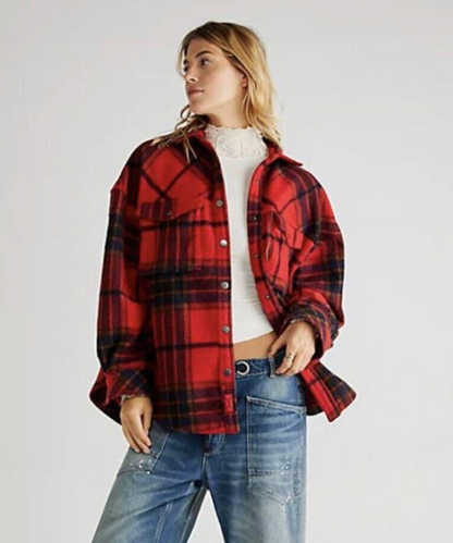 We The Free "Cabin Cozy" Button Down Shacket  | Sz XS (very oversized, fits M)