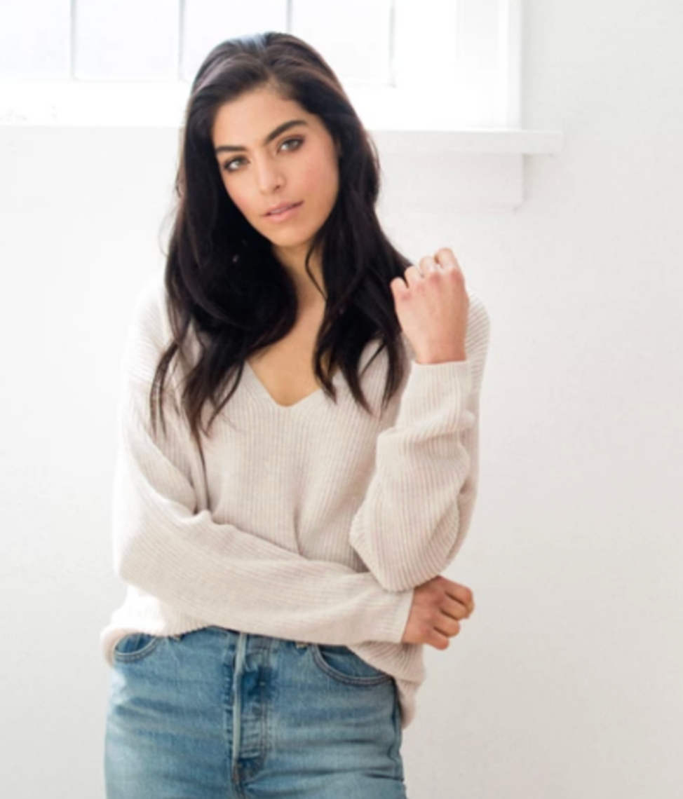 Gentle Fawn Tucker Sweater in Cream | Sz Medium (fits a bit generous)