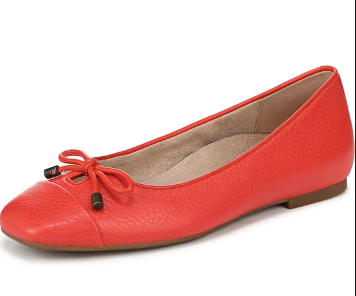 Vionic Red Klara Ballet Flats | Sz 7.5 (fit like 8)