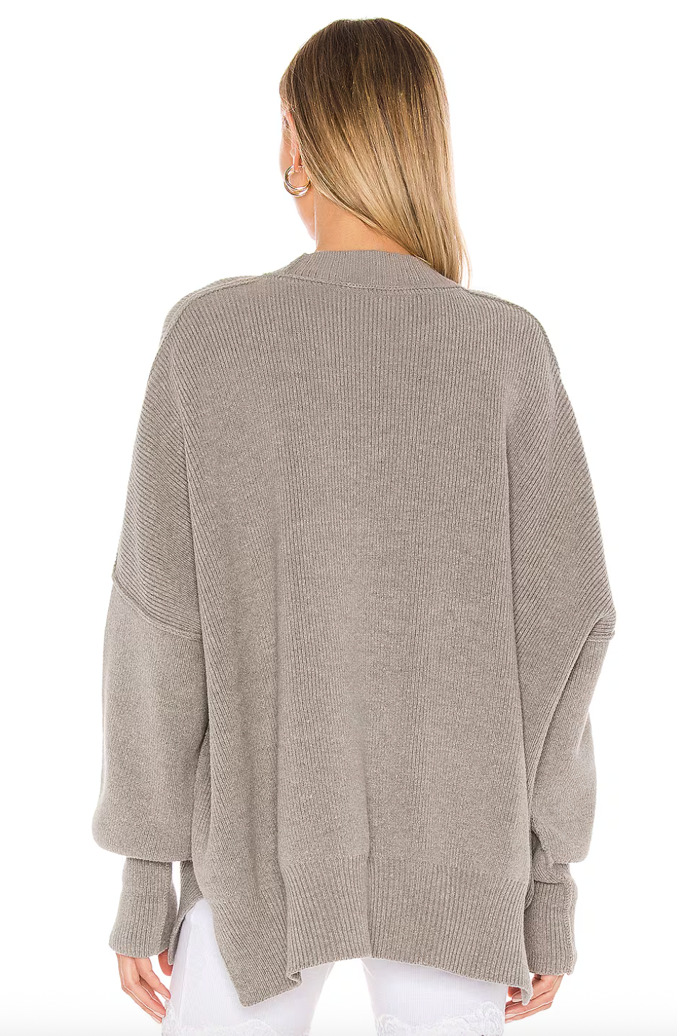 Free People Cotton Blend Easy Street Tunic in Grey | Sz XS (fits like L)