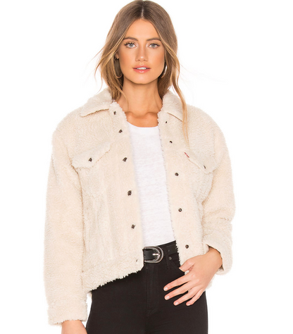 Levi's All Over Sherpa Trucker Jacket | Sz Medium