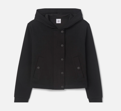 Cabi Low Key Hooded Soft Bomber Sweater/Jacket | Sz Medium (generous fit)