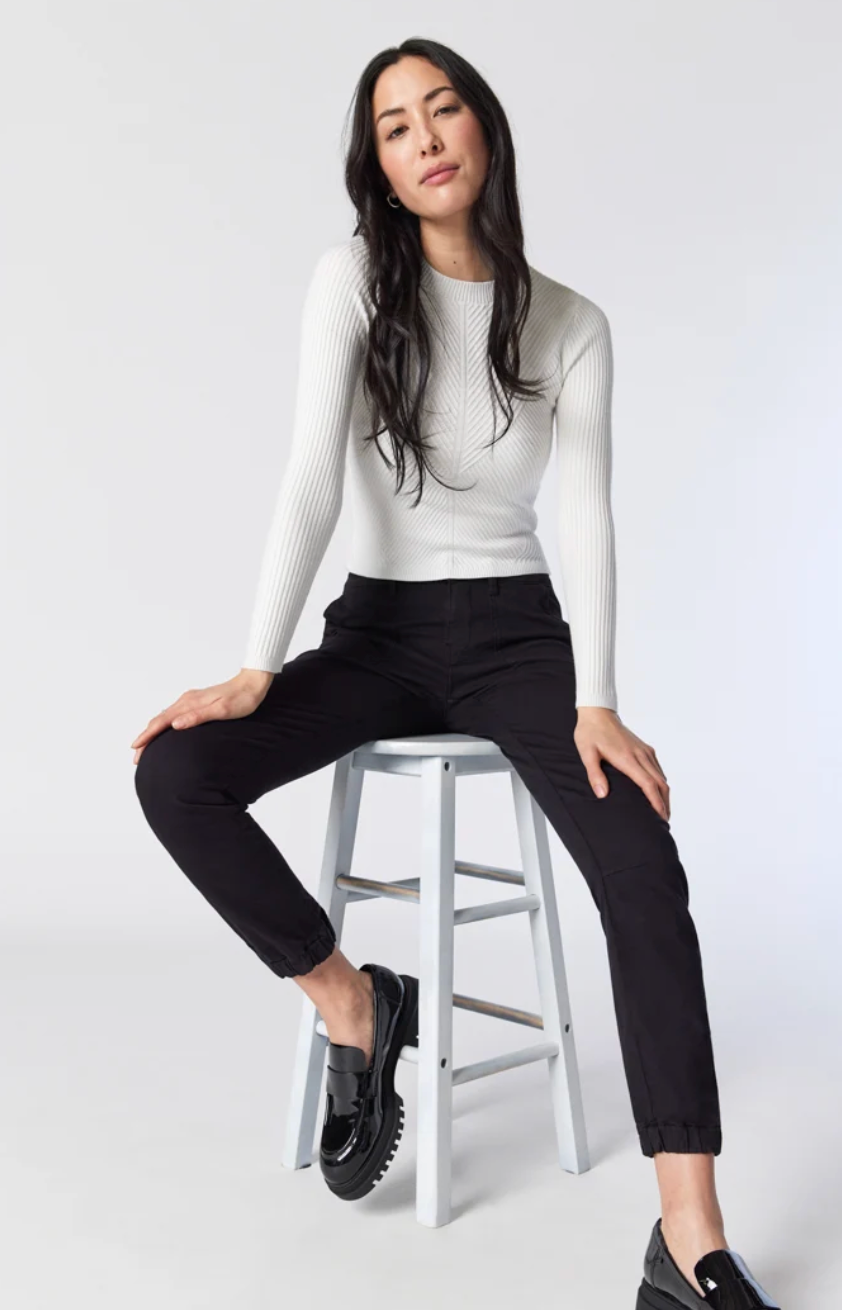 Mavi Ivy Slim Cargo Pants in black | Sz 28