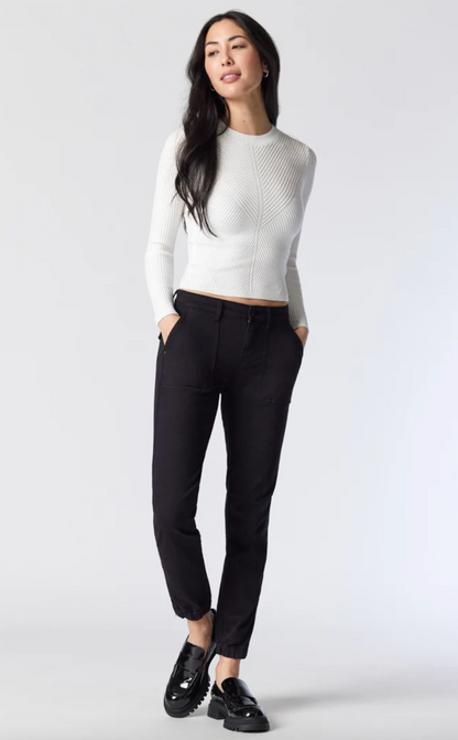 Mavi Ivy Slim Cargo Pants in black | Sz 28
