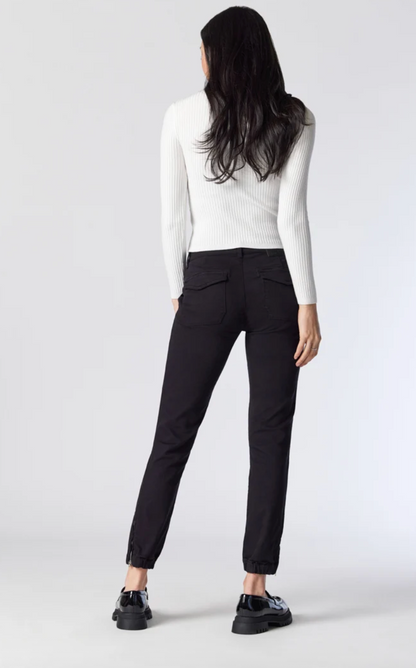 Mavi Ivy Slim Cargo Pants in black | Sz 28