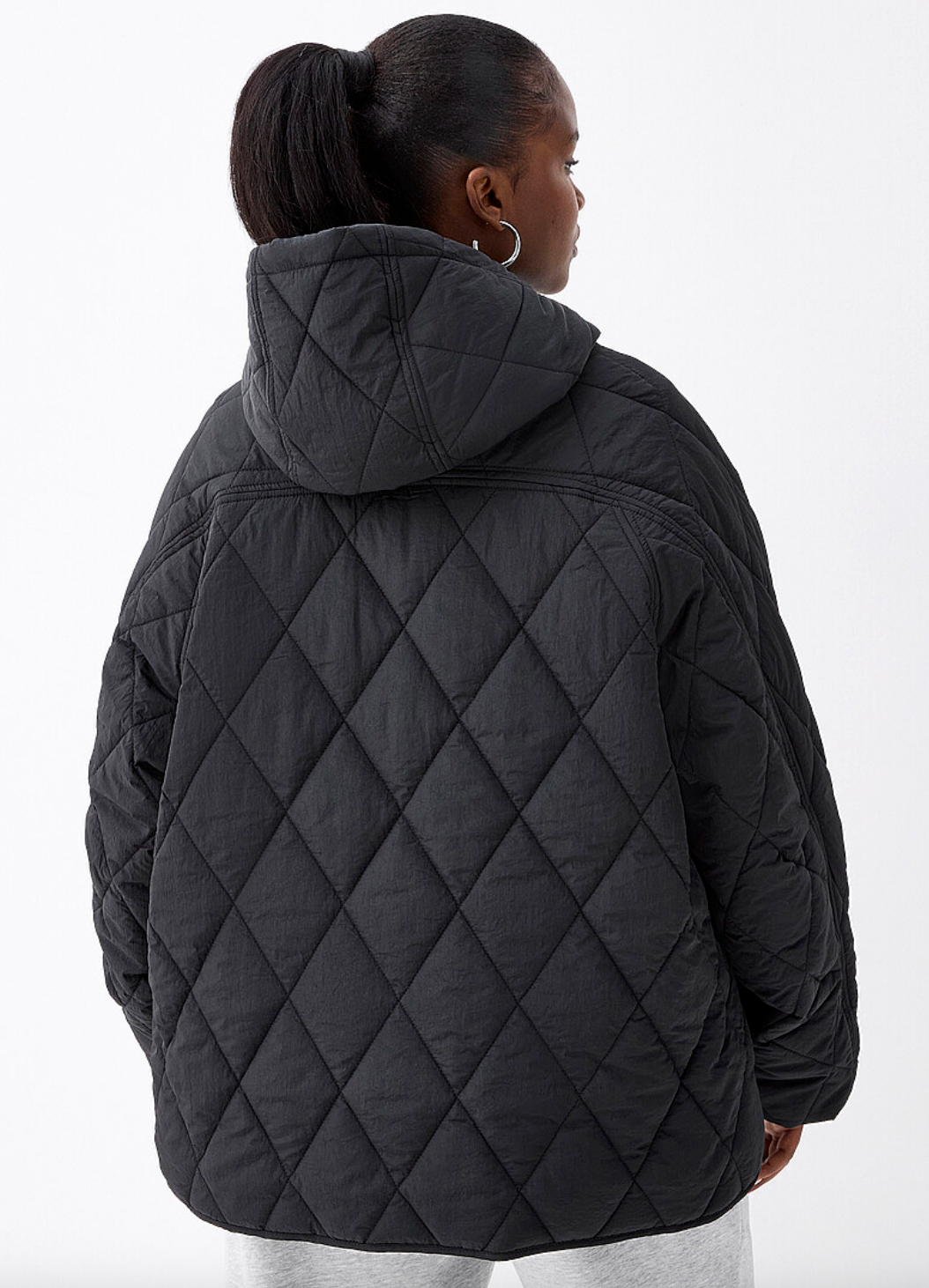 Twik Diamond Quilted Hooded Puffer Jacket| Sz Small (fits like Medium/Large)
