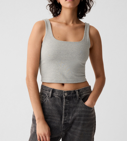 Gap Grey Cotton Blend Brami | Sz Medium