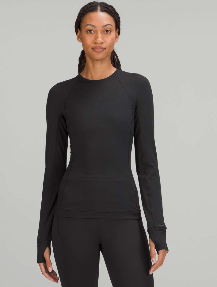 Lululemon Its Rulu Run Long Sleeve Shirt In Black | Sz 6