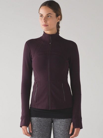 Lululemon Define Jacket in Black Cherry | Sz 8