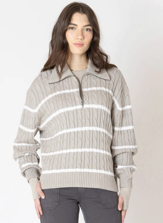 Dex Knit Zip Henley NWT | Sz Small