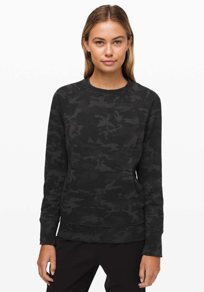 Lululemon Scuba Crew (Camo Grey/Green) | Sz 6 (Flaws)